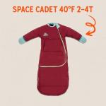 Kelty Space Cadet Infant and Toddler Sized Arms-Out Sleeping Bag, 30-40F Degree Rated, 8M-4T, Fleece-Lined Hand Covers (40F / 2-4T)