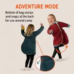 Kelty Space Cadet Infant and Toddler Sized Arms-Out Sleeping Bag, 30-40F Degree Rated, 8M-4T, Fleece-Lined Hand Covers (40F / 2-4T)