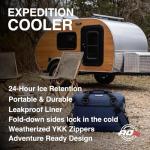 AO Coolers Expedition Canvas Soft-Sided Cooler Bag, Leak-Proof, Insulated, Lightweight, Navy Blue, 12-Can
