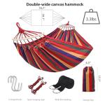 Portable Camping Hammock Lightweight Fabric Hammock for Backpacking, Beach, Patio, Backyard, Outdoor (Red)