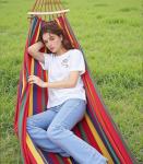 Portable Camping Hammock Lightweight Fabric Hammock for Backpacking, Beach, Patio, Backyard, Outdoor (Red)