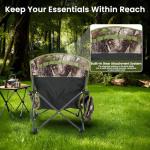 SUNNYFEEL Turkey Hunting Chair, Hunting Blind Chair, Portable Camping Chair with Storage Pocket and Carry Bag for Hunting Fishing Outdoor Travel Picnic Shooting