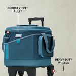 Coleman Sportflex 42-Can Wheeled Soft Cooler, Leakproof Cooler with Heavy-Duty Wheels & Expandable Pockets, Keeps Contents Cold up to 34 Hours