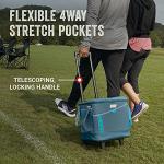 Coleman Sportflex 42-Can Wheeled Soft Cooler, Leakproof Cooler with Heavy-Duty Wheels & Expandable Pockets, Keeps Contents Cold up to 34 Hours