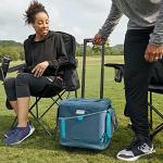 Coleman Sportflex 42-Can Wheeled Soft Cooler, Leakproof Cooler with Heavy-Duty Wheels & Expandable Pockets, Keeps Contents Cold up to 34 Hours