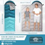 Flantree 4 Season Sleeping Bag for Camping & Hiking