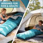 Flantree 4 Season Sleeping Bag for Camping & Hiking