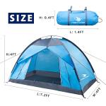Arctic Lemmings Single Backpack Tent, Waterproof Camping Tent for One Person, Light and Durable Hiking Tents