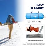 Arctic Lemmings Single Backpack Tent, Waterproof Camping Tent for One Person, Light and Durable Hiking Tents