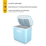 RTIC 8 QT Road Trip Personal Cooler, Small, Compact, Insulated, Portable Ice Chest Box for Food, Drink, Beverage, Beach, Camping, Picnic, Fishing, Boat, 12-Can Capacity, RTIC Ice