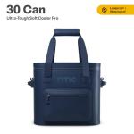 RTIC 30 Can Ultra-Tough Soft Cooler Pro, Insulated, Waterproof, Leakproof, Portable, Floating Bag for Beverage, Drink, Lunch, Outdoor, Beach, Car, Camping, Picnic, Fishing, Boat, 19L, Navy