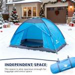 Arctic Lemmings Single Backpack Tent, Waterproof Camping Tent for One Person, Light and Durable Hiking Tents