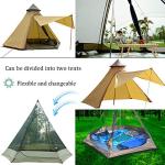 12'x10'x8'Dome Camping Tent 5-6 Person 4 Season Double Layers Waterproof Anti-UV Windproof Tents Family Outdoor Camping Tent