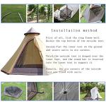 12'x10'x8'Dome Camping Tent 5-6 Person 4 Season Double Layers Waterproof Anti-UV Windproof Tents Family Outdoor Camping Tent