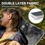 EVER ADVANCED Reclining Camping Chairs for Adult Lightweight, Folding Recliner Chair with Adjustable Back, 4-Level Lounge Chairs, Portable Lawn Chairs for Patio Balcony, Supports 350lbs Grey