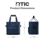 RTIC 30 Can Ultra-Tough Soft Cooler Pro, Insulated, Waterproof, Leakproof, Portable, Floating Bag for Beverage, Drink, Lunch, Outdoor, Beach, Car, Camping, Picnic, Fishing, Boat, 19L, Navy
