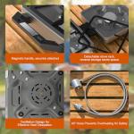 27000 BTUs 2 Burner Folding Camp Stove with Windshield, Portable Camping Stove with Adjustable Burners &Carring Bag, Propane Stove for Camping, Tailgating, BBQ