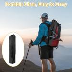 SAILARY Folding Camping Chairs Portable Outdoor Chair for Camping, Fishing, Beach, Picnic, Lightweight High Back Foldable Chair with Cup Holder & Storage Bag, Supports 300lbs, Black