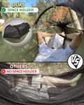ADVOKAIR Camping Hammock with Mosquito Net Up to 500lbs, Ultralight and Portable Nylon Travel Hanging Hammock with Tree Straps, Perfect for Outside, Backpacking, Hiking and Backyard
