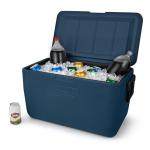 Coleman Chiller 48qt Portable Cooler with Ice Retention and 2-Way Heavy Duty Handles, Leak Resistant, Great for Camping, Concerts, Sports, and More, Sapphire