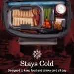 Coleman Pro 24-Can Premium Soft Cooler Lunchbox, Fully Insulated Lid & Body Stays Cold up to 35 Hours, Great for Camping, Tailgating, Parties, Sports, Concerts, Lunches & More