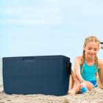 Coleman Chiller 48qt Portable Cooler with Ice Retention and 2-Way Heavy Duty Handles, Leak Resistant, Great for Camping, Concerts, Sports, and More, Sapphire