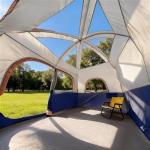 CAMPROS CP Tent-6-Person-Camping-Tents, Waterproof Windproof Family Tent with Top Rainfly, 4 Large Mesh Windows, Double Layer, Easy Set Up, Portable with Carry Bag (Navy Blue)