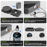 2 Burner Propane Camping Stove, 20000 BTU Foldable Portable Camp Stove with Piezo Ignition & Adjustable Burners, Outdoor Gas Cooker with Carry Bag for Camping, RV, Tailgating & Emergency Use