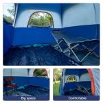 CAMPROS CP Tent-6-Person-Camping-Tents, Waterproof Windproof Family Tent with Top Rainfly, 4 Large Mesh Windows, Double Layer, Easy Set Up, Portable with Carry Bag (Navy Blue)