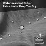 MEREZA Mummy Double Sleeping Bag for Adults with Pillow Cold Weather 0 Degree 2 Person Sleeping Bag for Couples Family Camping