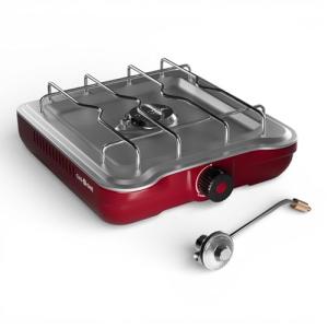 GasOne Single Propane Burner Camp Stove – 10,000BTU Portable Stove Propane Grill with Removable Cooking Grid – Large Easy to Use Knob – Carry Case Included