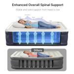 VOSSER Air Mattress Queen with Built-in Pump, 18" Raised Inflatable Blow Up Mattress,Upgraded Heavy Duty 800lbs Portable Air Bed for Home, Guests,Floor& Camping, Self Inflating Colchon Inflable Queen