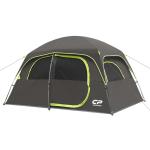 CAMPROS CP Tent-6-Person-Camping-Tents, Waterproof Windproof Family Tent with Top Rainfly, 4 Large Mesh Windows, Double Layer, Easy Set Up, Portable with Carry Bag (Deep Gray)