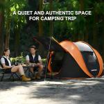 AOPEC Pop Up Camping Tent, 2/4/6 Person Instant Tent Waterproof PU4500mm, Spacious Ventilated Camping Tent with Front Porch, Quick Setup Lightweight Portable for Outdoor Camping Hiking Beach