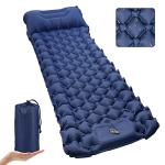 NHOWIN Sleeping Pad, Ultralight Self Inflating Camping Mat Sleeping Pad for Camping with Built-in Foot Pump & Pillow Durable Waterproof Sleeping Mat for Tent, Backpacking, Hiking - Blue