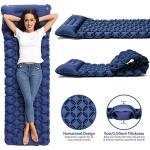 NHOWIN Sleeping Pad, Ultralight Self Inflating Camping Mat Sleeping Pad for Camping with Built-in Foot Pump & Pillow Durable Waterproof Sleeping Mat for Tent, Backpacking, Hiking - Blue