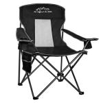 VOYSIGN Folding Camping Chair Mesh Back Portable Breathable Outdoor Chairs with Carry Bag & Cup Holder for Camping, Beach, Fishing, Sports, Patio, Black