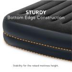 Intex Air Mattress, 64123ED Dura-Beam Plus Pillow Rest Fiber-Tech – Queen Size – Built-in Electric Pump – 16.5in Bed Height – 600lb Weight Capacity