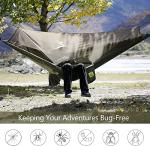 Miztli Camping Hammock with Net and Rain Fly, Portable Lightweight Outdoor Hammock Tree Travel Backpacking Hammock Tent with 20Ft(Total) Tree Straps, Perfect for Camping Hiking Yard Adventure Survival
