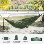 Miztli Camping Hammock with Net and Rain Fly, Portable Lightweight Outdoor Hammock Tree Travel Backpacking Hammock Tent with 20Ft(Total) Tree Straps, Perfect for Camping Hiking Yard Adventure Survival