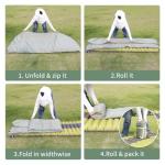 NewDoar Ultralight Backpacking Sleeping Bag - 50-70°F, 1.5lbs, Waterproof & Machine Washable, 2-Way Zipper for Teens,Couples,Women,Men Compact for Hiking/Camping (Army Green,Large)