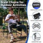 KingCamp 2-Pack Directors Camping Chair with Padded Folding Portable Seats, Blue