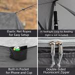 Sunyear Hammock Camping with Net/Netting, Portable Camping Hammock Double Tree Hammock Outdoor Indoor Backpacking Travel & Survival, 2 Tree Straps (16+1 Loops Each, 20Ft Total)