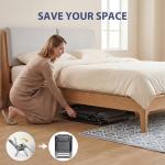 Sweetcrispy Zero Gravity Chairs, Set of 2 Portable Recliner Beach Camping Patio Outdoor Folding Lounge Chair with Cup Holder Trays and Adjustable Pillow for Poolside, Garden, Backyard, Lawn (Grey)