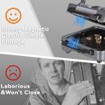 2 Burner Camping Stove with Windshield, 24000 BTU Propane Gas Stove,Portable Folding Camp Stove with Carry Bag, Piezo Ignition Adjustable Burners, Camping Essentials for Outdoor Tailgating Grilling