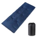 Gehannah Thick Camping Sleeping Pad, Soft Comfortable Microfiber Camping Cot Pads for Adults, Lightweight Foldable Sleeping mats for Traveling Hiking Backpacking Traveling (Blue Thicker) Large