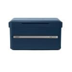 Coleman Snap 'N Go 55-Quart Collapsible Hard Cooler, Portable Hard-Sided Cooler with Waterproof Removable Liner, Space-Saving & Quick Set Up, 64 Hours Cold, Sapphire Blue