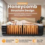 Dr. air Queen Air Mattress with Built-in Pump, 18" Raised Blow Up Mattress, 800 lbs Max Honeycomb Air Bed, 48Hr Leak-Proof Test, 3min Inflatable Mattress for Home, Guests, Camping, Colchones inflables