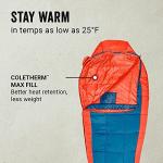 Coleman Sleeping Bag | Kompact 25°F Mummy Sleeping Bag, Tiger Lily