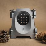 Überleben | Stöker Titanium Camping Stove – 7.7oz Ultralight Flatpack Wood Burning Stove for Backpacking, Hiking & Outdoor Cooking – Portable, Folding Camping Essentials